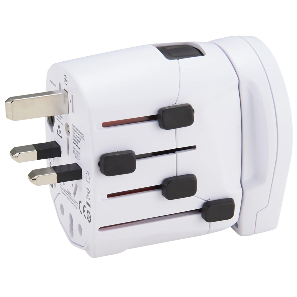 Skross PRO World Travel Adapter with USB Charger - White - Photo 2