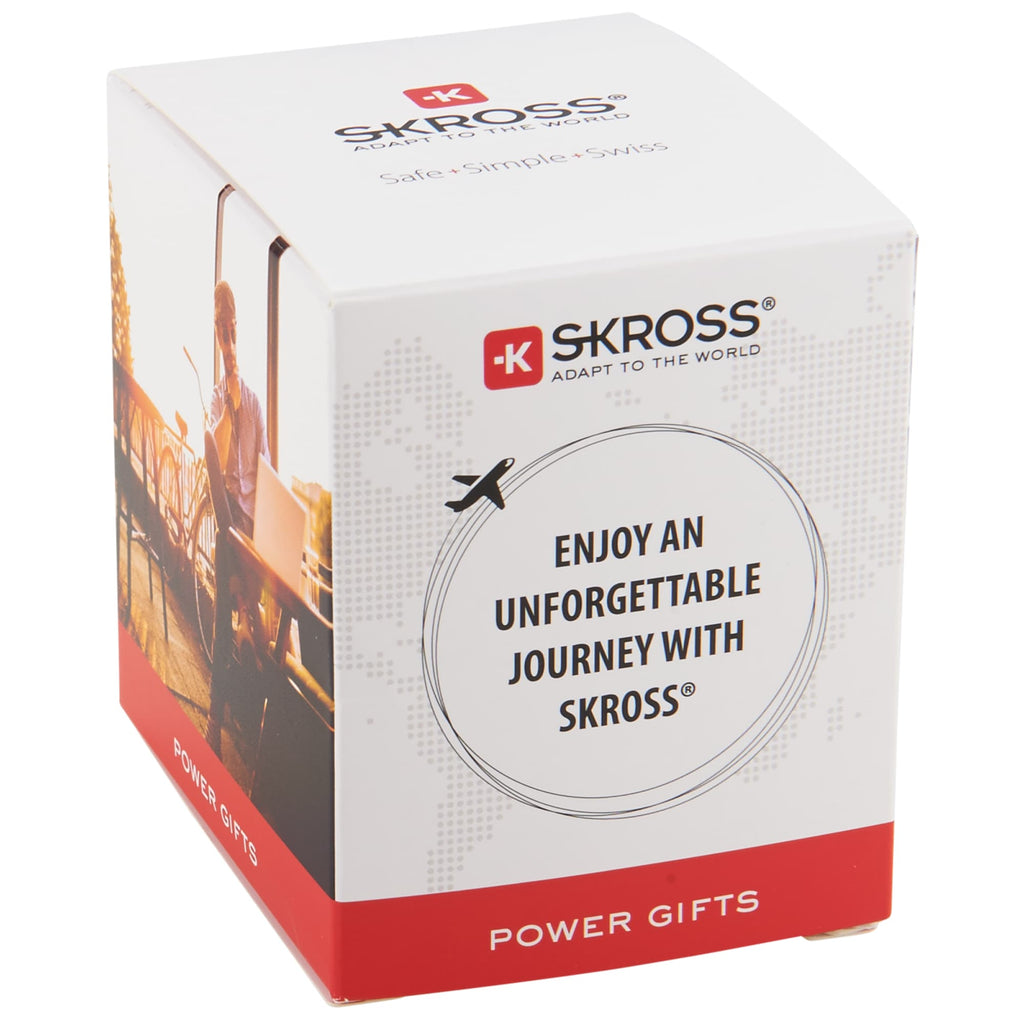 Skross PRO World Travel Adapter with USB Charger - White - Photo 7