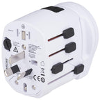 Skross PRO World Travel Adapter with USB Charger - White - Right Angle 3