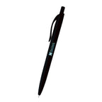 Sleek Write Rubberized Pen in Recycled ABS - Black - Full Color