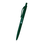 Sleek Write Rubberized Pen in Recycled ABS - Forest Green - Full Color