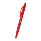 Sleek Write Rubberized Pen in Recycled ABS - Red - Full Color