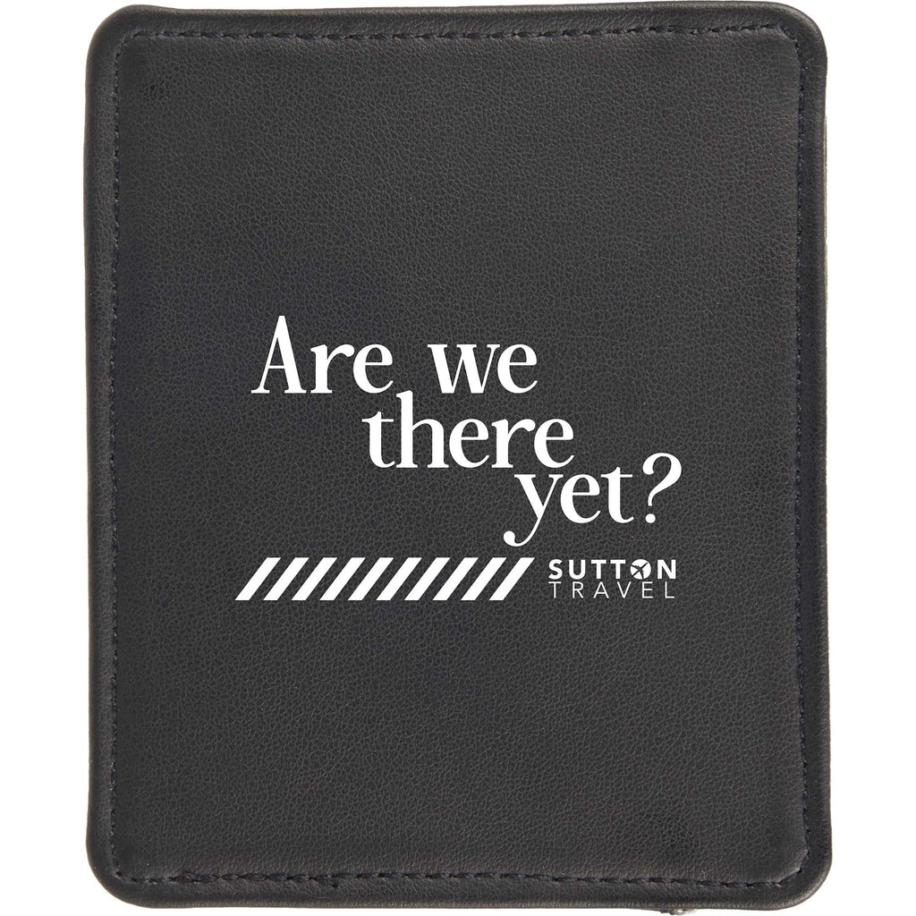 Slim Card Wallet with AirTag Holder - Black - Front