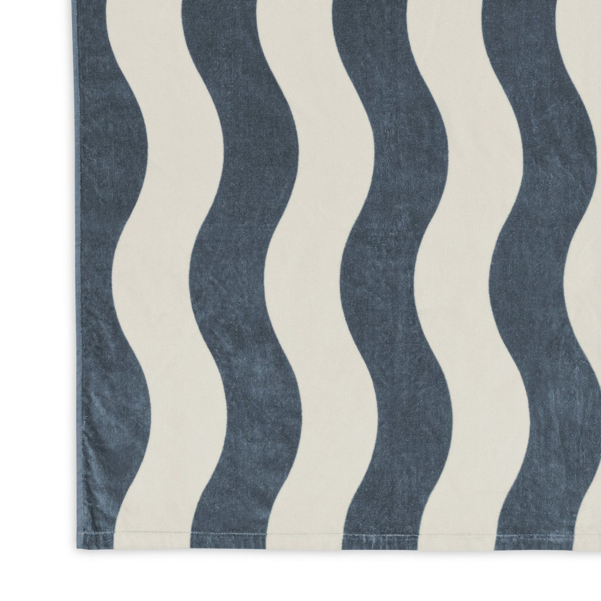 Slowtide Wavy Stripe Beach Towel with Zip Pocket, 60 x 30 Inches Transfer - Grey - View 3