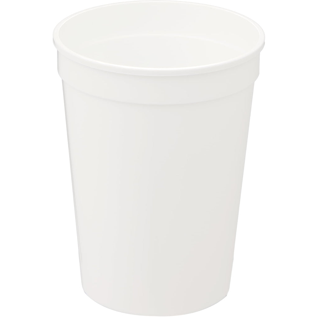 Smooth-Sided Plastic Stadium Cup, 12 oz - Frost - Back