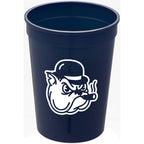 Smooth-Sided Plastic Stadium Cup, 12 oz - Navy - Front
