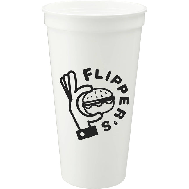 Smooth-Sided Plastic Stadium Cup, 24 oz