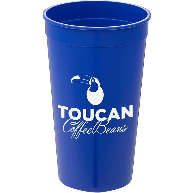 Smooth-Sided Plastic Stadium Cup, 32 oz