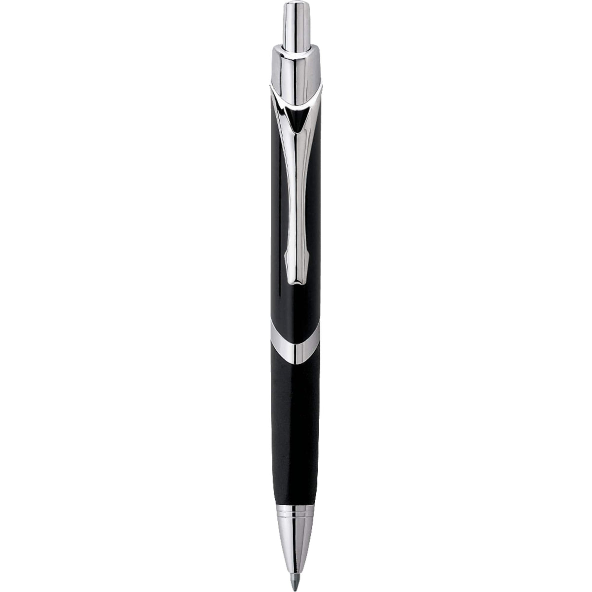 SoBe Triangular Ballpoint Pen with Chrome Trim - Black - Photo 4