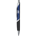 SoBe Triangular Ballpoint Pen with Chrome Trim - Blue w/Silver Trim - Photo