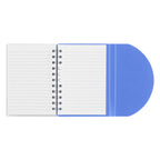 Spiral Notebook, Mini - Blue - Open_Blank