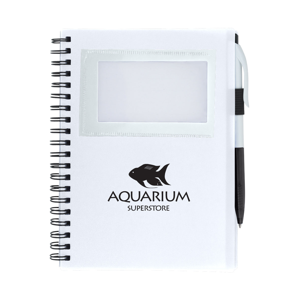 Spiral Notebook with an ID Window - Silk Screen