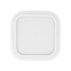 Square Food Container in Silicone - White - Bottom