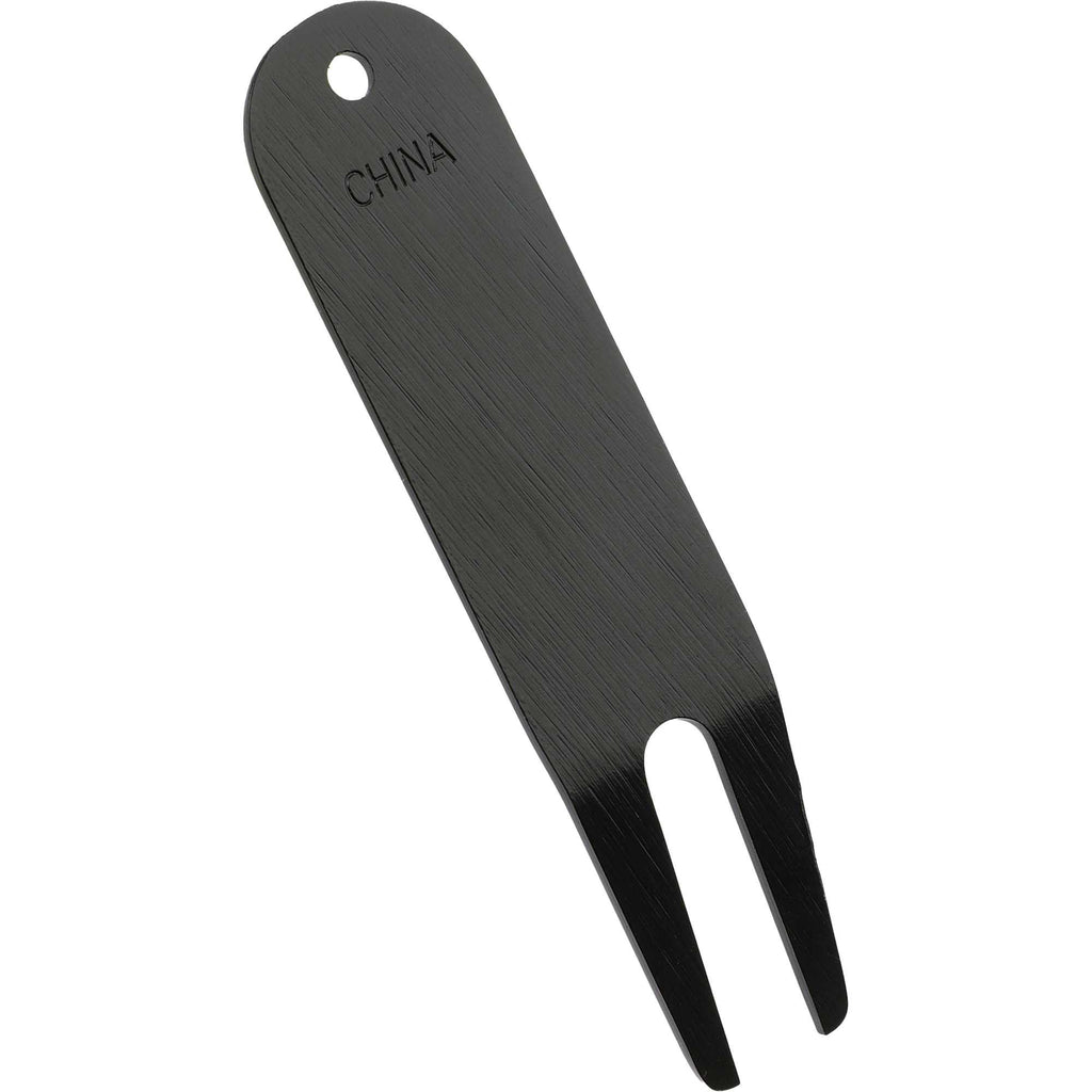 Stainless Steel Divot Repair Tool Laser Engraving - Black - Back