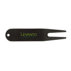 Stainless Steel Divot Repair Tool Laser Engraving - Black - Front