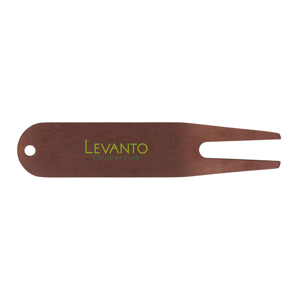 Stainless Steel Divot Repair Tool Laser Engraving - Copper - Front