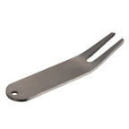 Stainless Steel Divot Repair Tool Laser Engraving - Silver - Right Angle