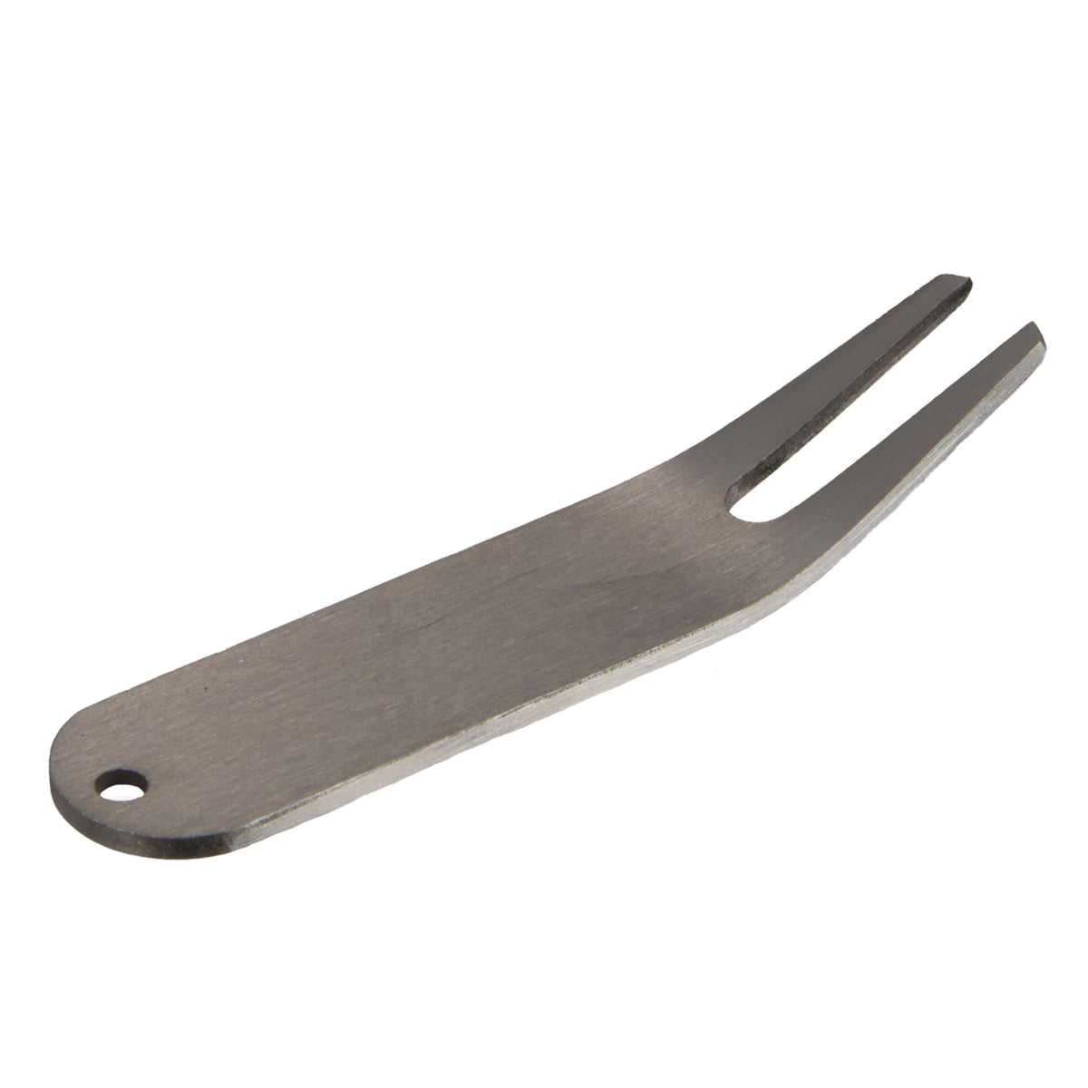 Stainless Steel Divot Repair Tool Laser Engraving - Silver - Right Angle