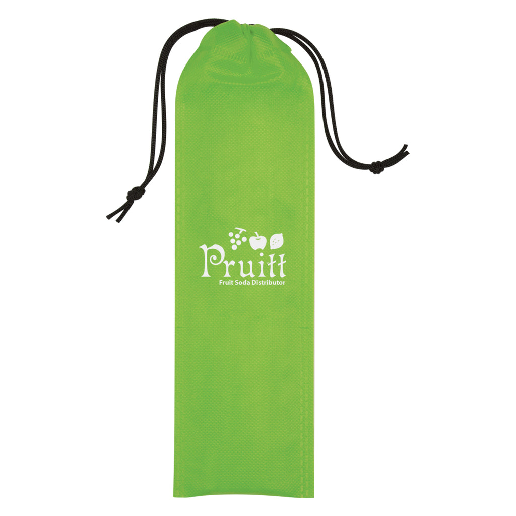 Stainless Steel Straw Kit, Three Pack - Lime Green - LIM_Silkscreen