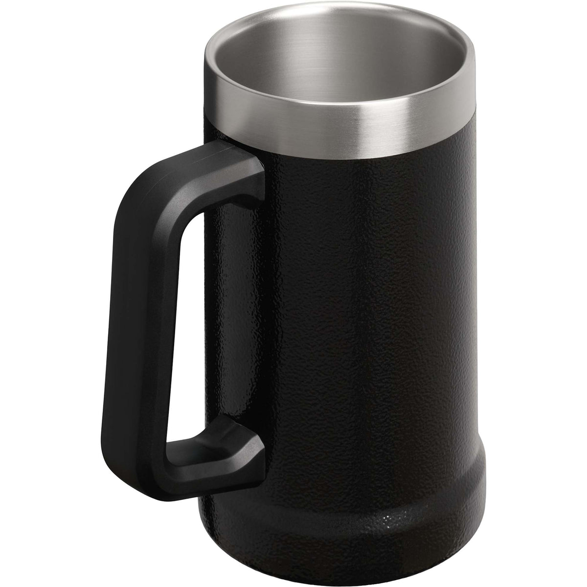 Stanley Adventure Big Grip Beer Stein, 24 oz - Hammertone Black - Right Angle