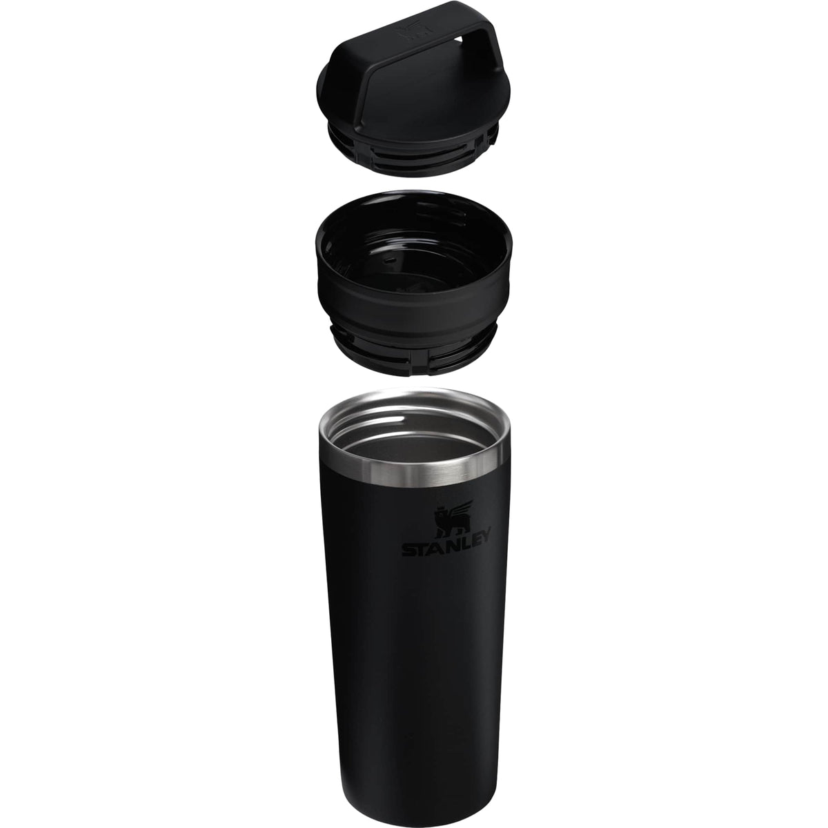 Stanley Cafe-To-Go Travel Mug, 16 oz - Black - Right Angle Detail 2