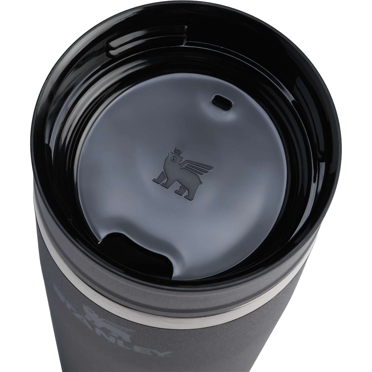 Stanley Cafe-To-Go Travel Mug, 16 oz - Black - Right Angle Top Detail