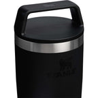 Stanley Cafe-To-Go Travel Mug, 16 oz Laser Engraving - Black - Right Angle Detail