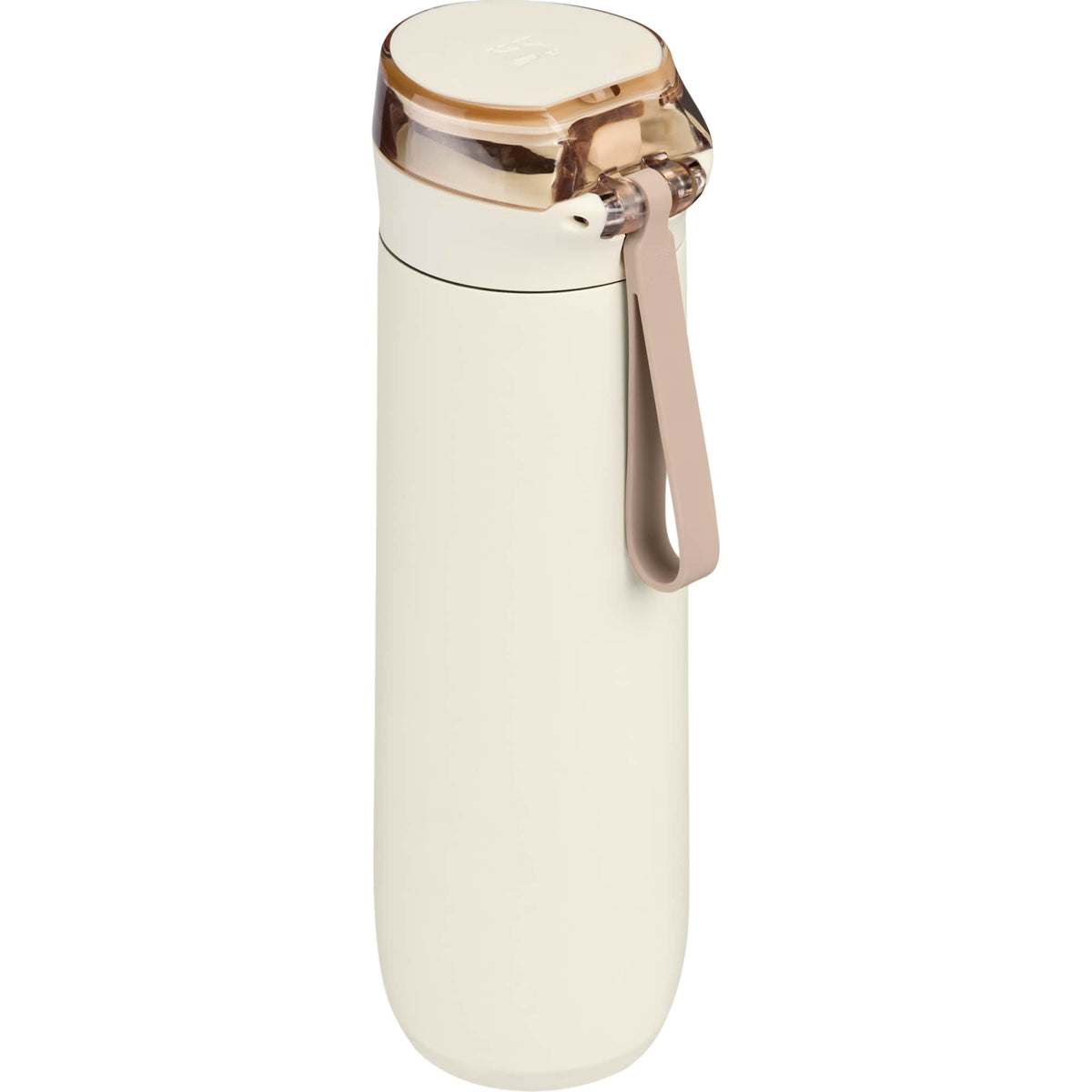 Stanley Flowstate Spring Bottle with Lanyard, 20 oz Laser Engraving - Cream - Right Angle