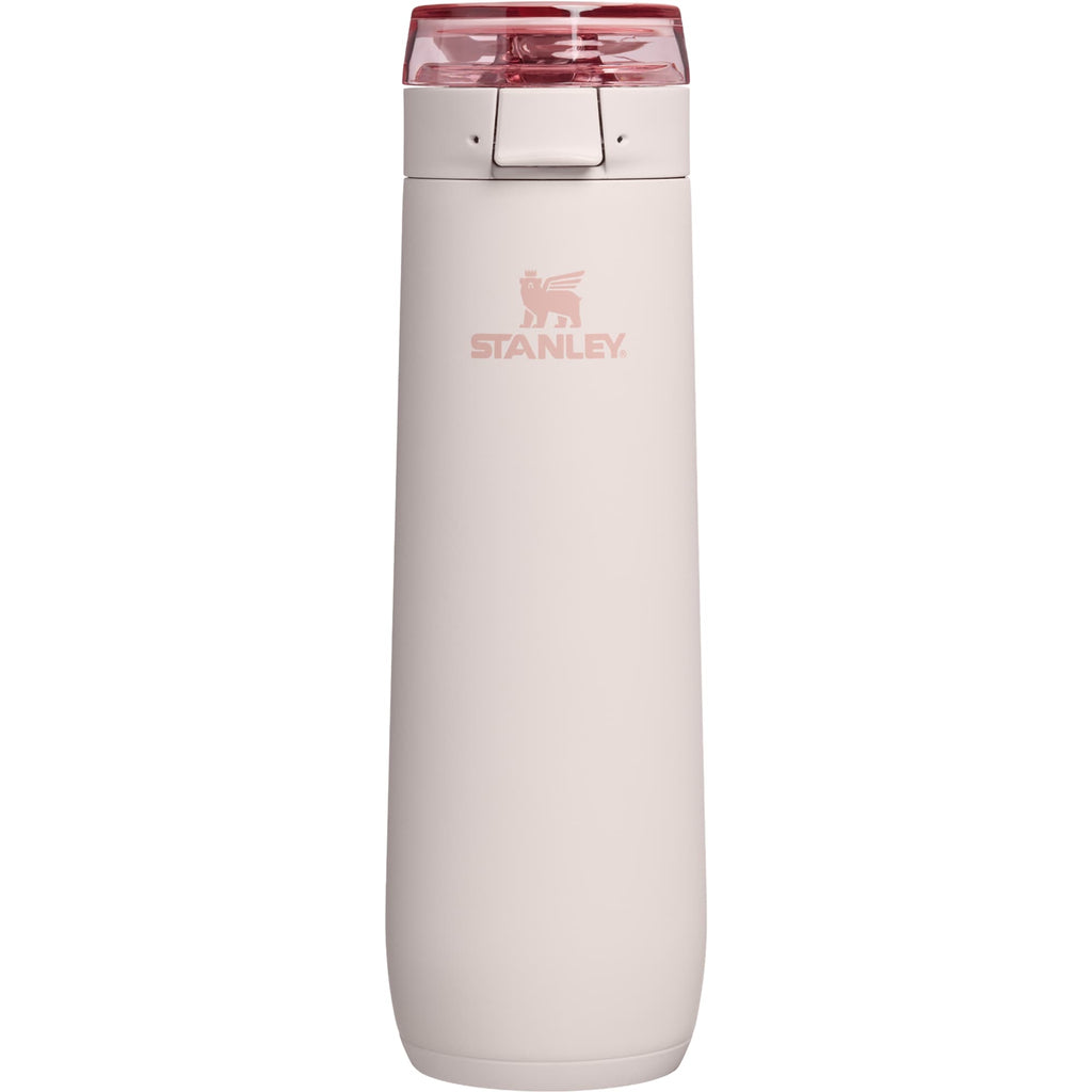 Stanley Flowstate Spring Bottle with Lanyard, 20 oz Laser Engraving - Rose Quartz - Photo