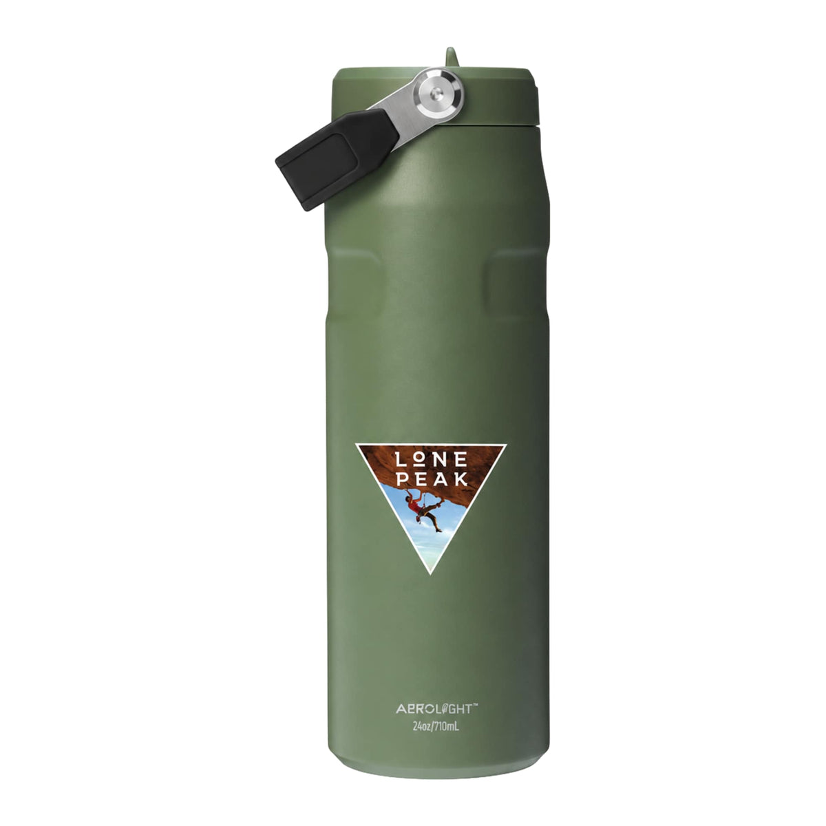 Stanley IceFlow AeroLight Flip Straw Bottle, 24 oz - Dried Pine - Front