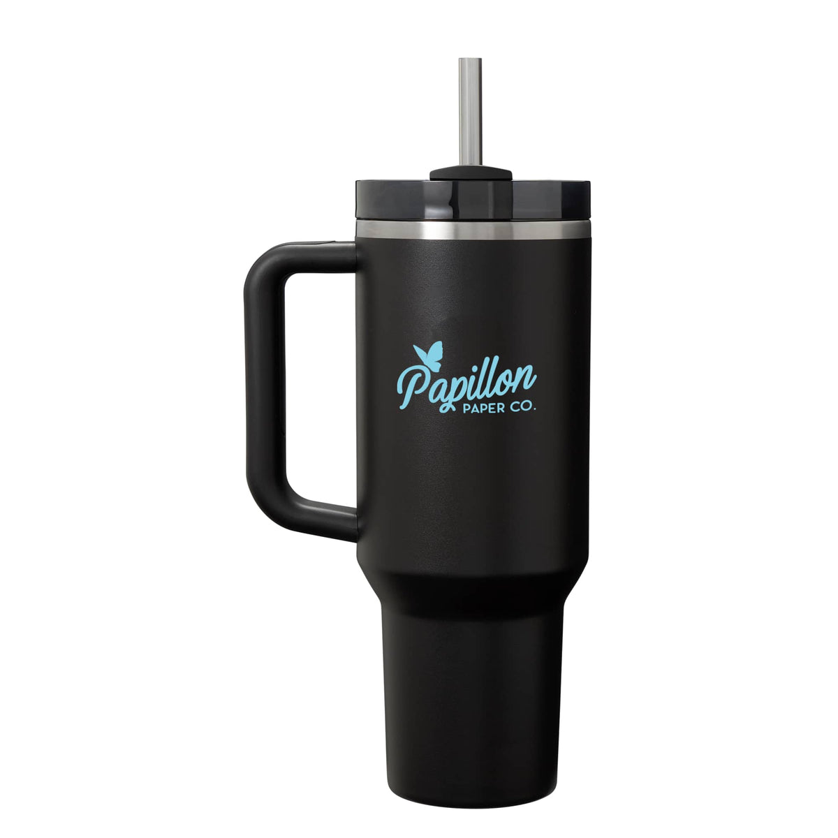 Stanley Quencher H2.0 FlowState Tumbler, 40 oz - Black - Front