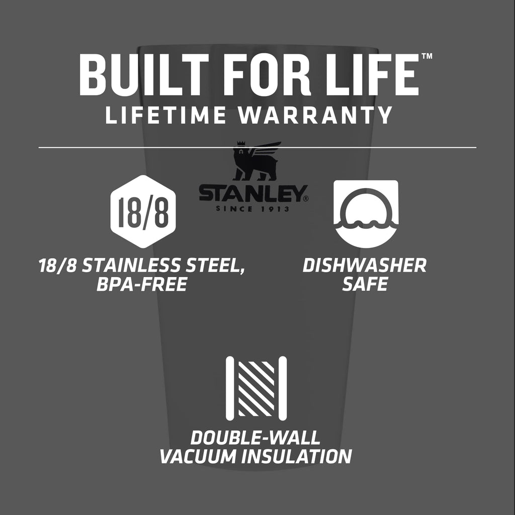 Stanley Stay-Chill Stacking Pint, 16 oz - Polar - Detail 2