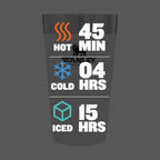 Stanley Stay-Chill Stacking Pint, 16 oz - Polar - Detail Front