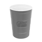 Steel Chill-Cups, 16 oz - Gray - Laser Engraving
