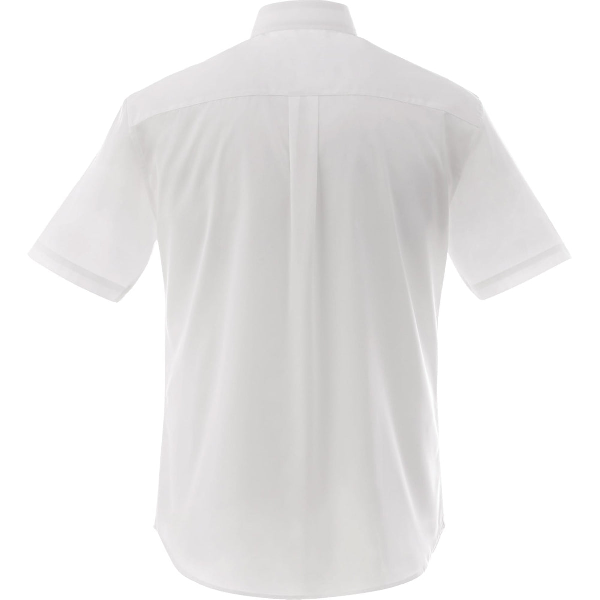Stirling Short Sleeve Twill Work Shirt for Tall Men Transfer - White - Back Flat