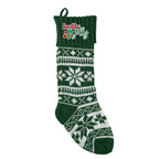 Stocking for the Holidays - Green - Embroidery