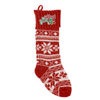 Stocking for the Holidays - Red - Embroidery