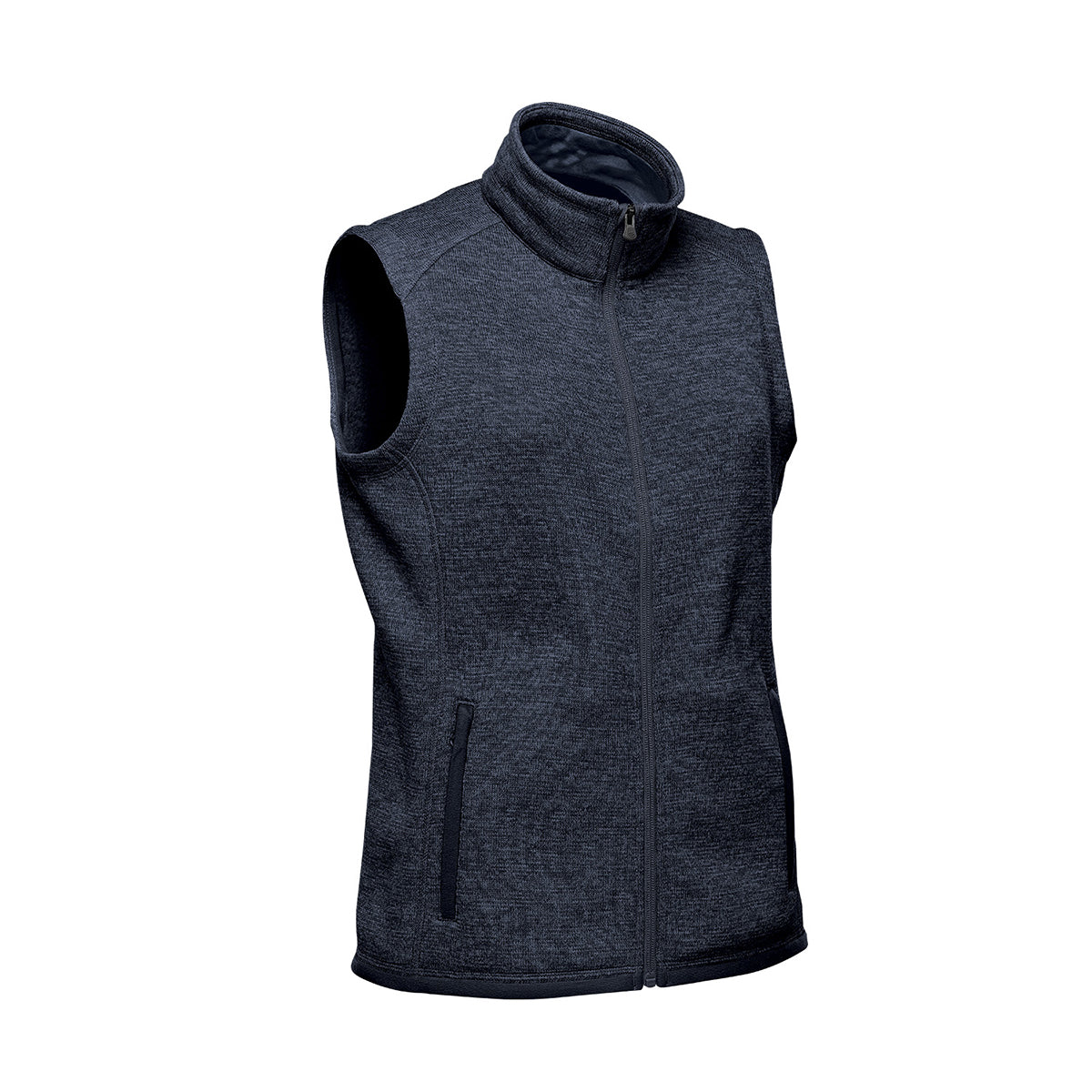 Stormtech Avalante Full Zip Fleece Vest for Women - Navy Heather - SIDE