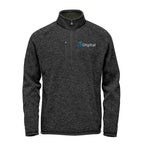 Stormtech Avalante Quarter Zip Pullover for Men - Black Heather - Embroidery