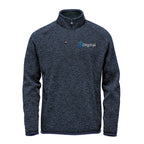 Stormtech Avalante Quarter Zip Pullover for Men - Navy Heather - Embroidery