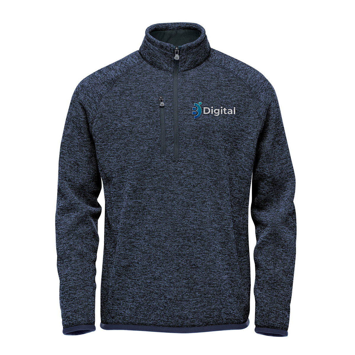 Stormtech Avalante Quarter Zip Pullover for Men - Navy Heather - Embroidery