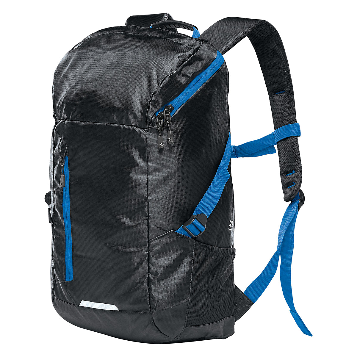 Stormtech Backpack, Whistler - Black/Gunmetal - AzureBlue_SIDE