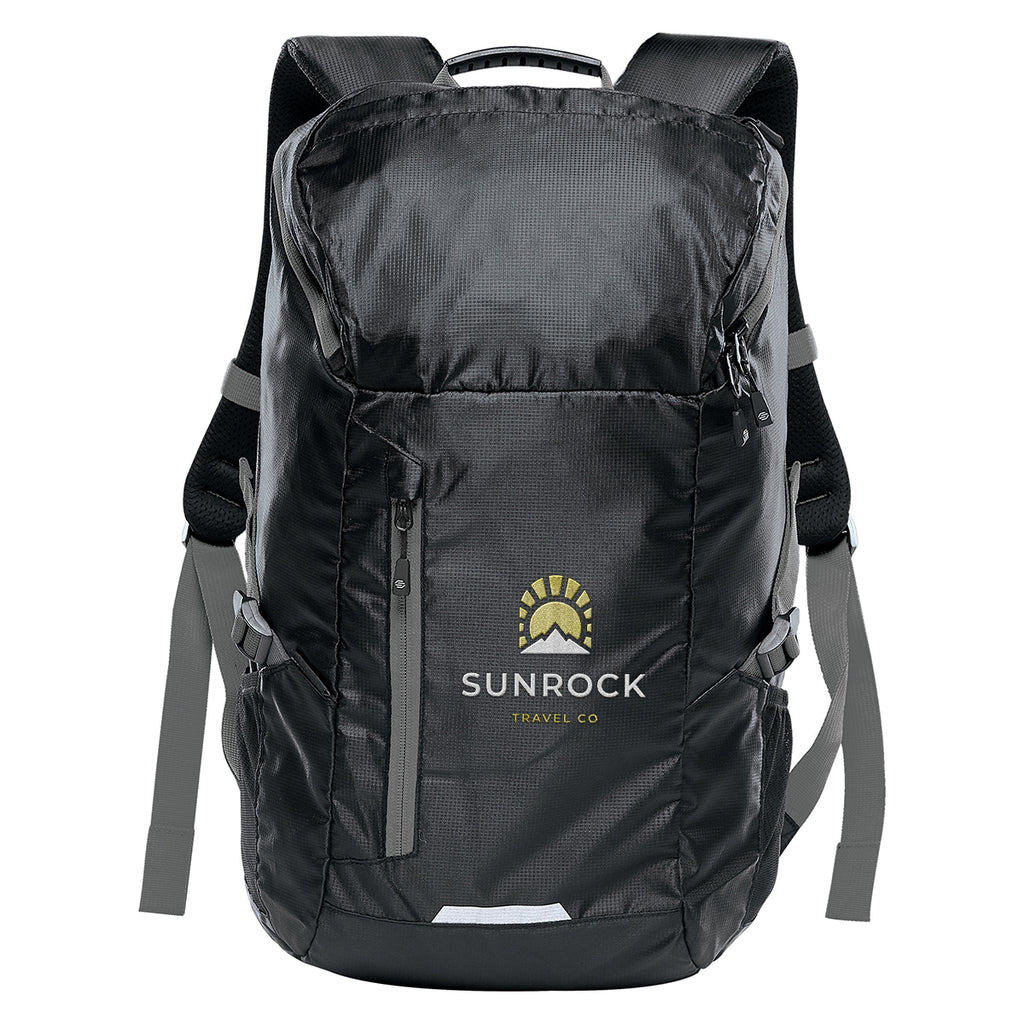 Stormtech Backpack, Whistler - Black/Gunmetal - Embroidery