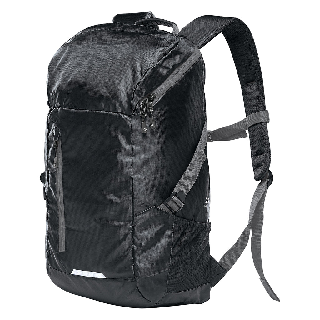 Stormtech Backpack, Whistler - Black/Gunmetal - GunMetal_SIDE