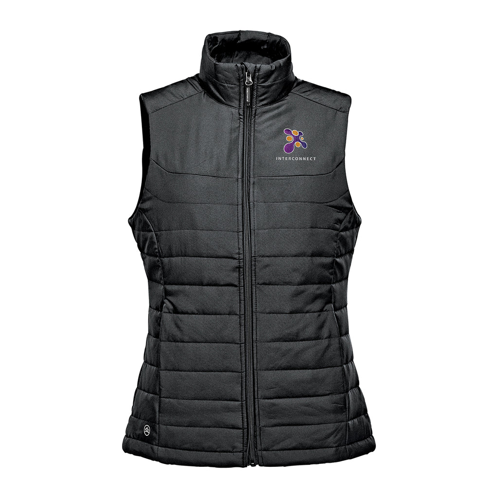 Stormtech Nautilus Quilted Vest for Women - Black - Embroidery