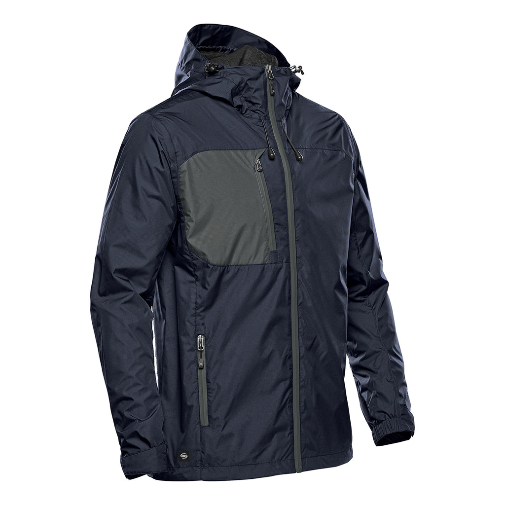 Stormtech Olympia Shell for Men - Navy/Granite - Granite_SIDE