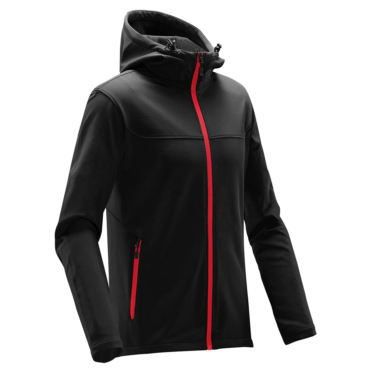 Stormtech Orbiter Softshell Hoody for Men - Black/Azure - BRIGHTRED_SIDE