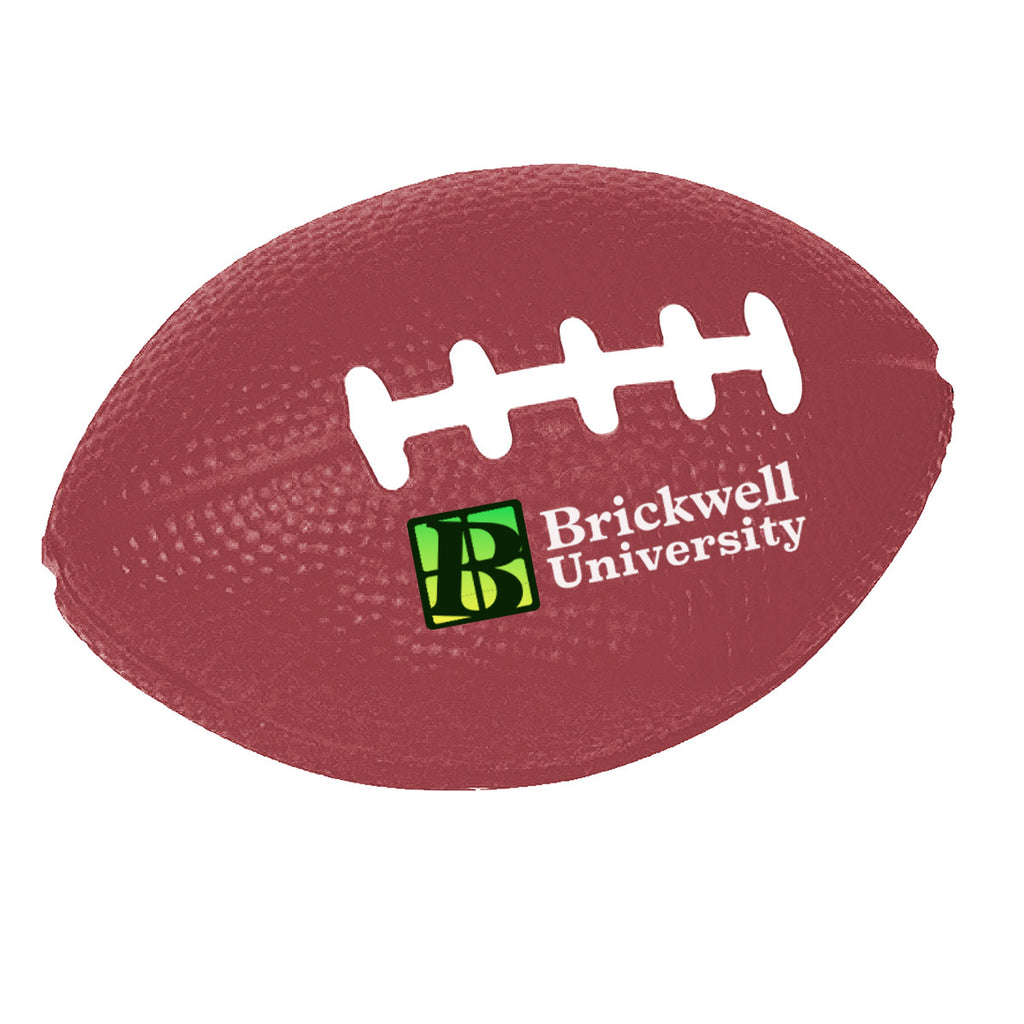 Stress Reliever Shaped Like a Football - Burgundy - Full Color