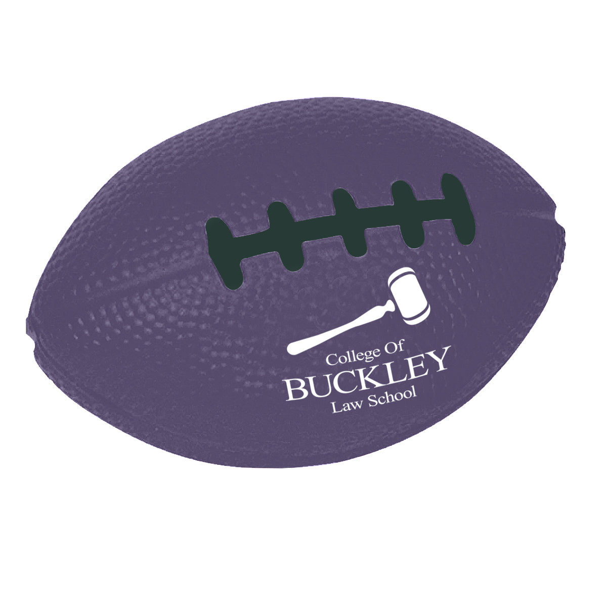 Stress Reliever Shaped Like a Football - Purple - Pad Print