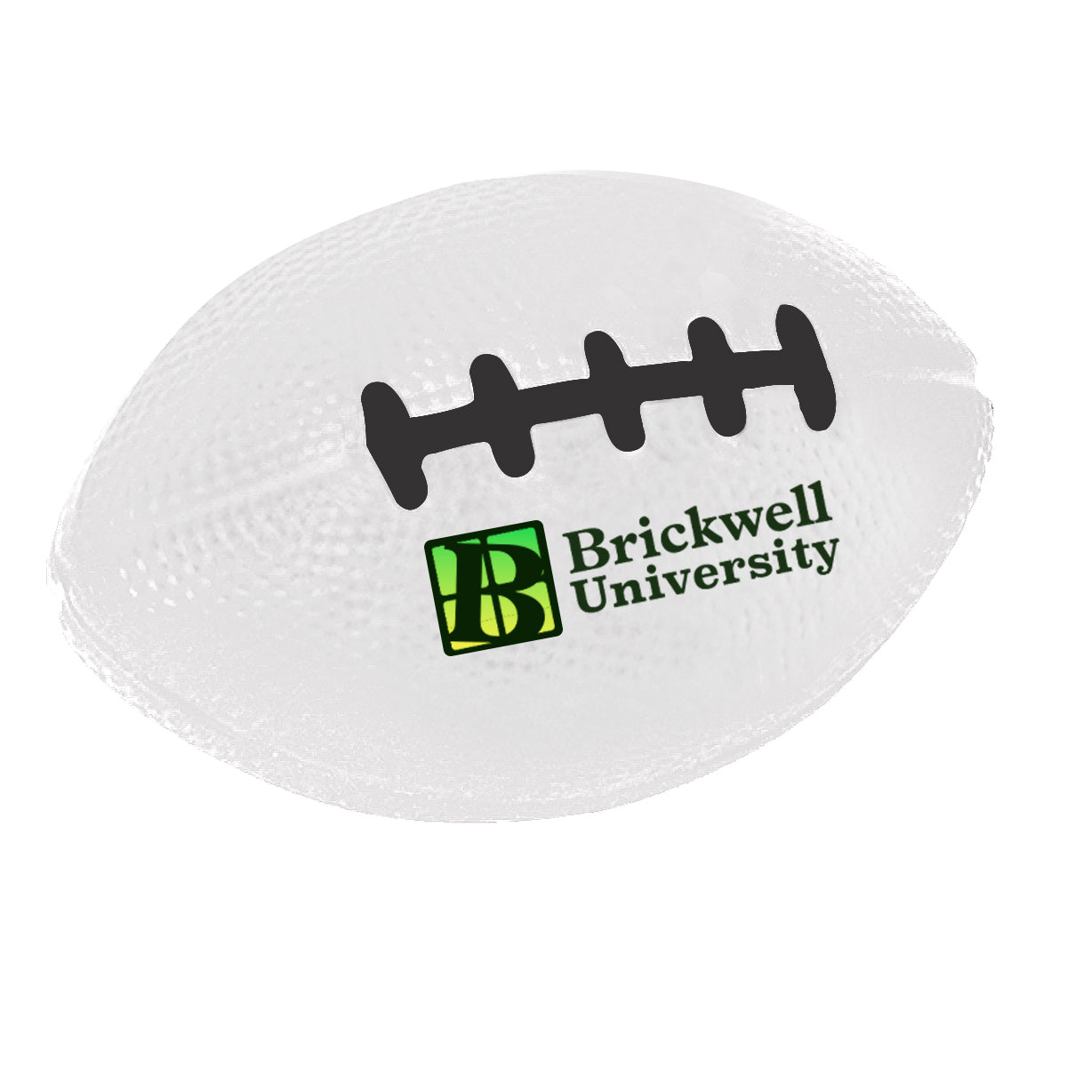 Stress Reliever Shaped Like a Football - White - Full Color